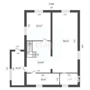 Дом 163м², 2-этажный, участок 6 сот.
