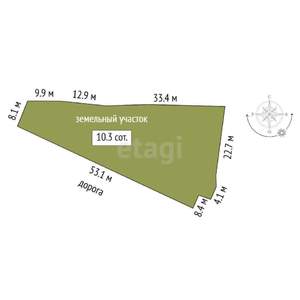 Дом 12м², 1-этажный, участок 10 сот.