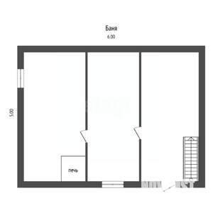 Дом 60м², 3-этажный, участок 6 сот.