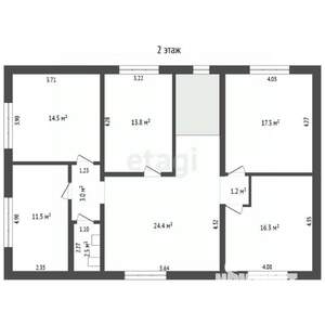 Дом 232м², 2-этажный, участок 4 сот.