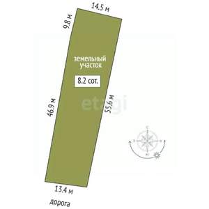 Дом 20м², 1-этажный, участок 8 сот.