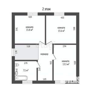 Дом 155м², 2-этажный, участок 5 сот.