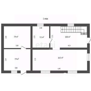 Дом 86м², 2-этажный, участок 7 сот.