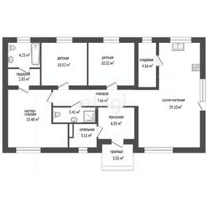 Дача 96м², 1-этажный, участок 8 сот.