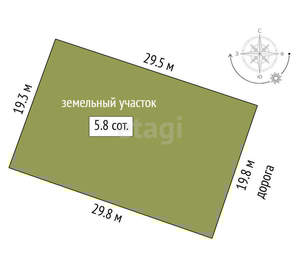 Дача 60м², 2-этажный, участок 6 сот.