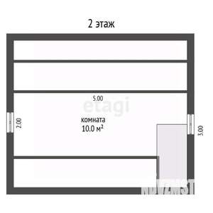 Дом 55м², 2-этажный, участок 10 сот.