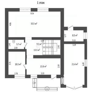 Дом 178м², 2-этажный, участок 10 сот.