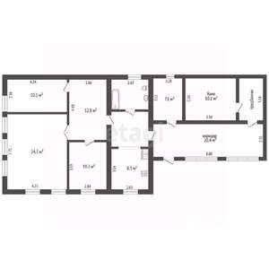 Дом 83м², 1-этажный, участок 5 сот.