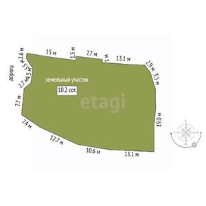 Дом 40м², 1-этажный, участок 10 сот.