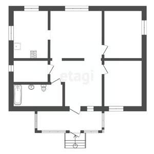 Дом 88м², 1-этажный, участок 13 сот.