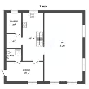 Дом 148м², 2-этажный, участок 7 сот.