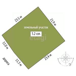 Дом 85м², 1-этажный, участок 5 сот.