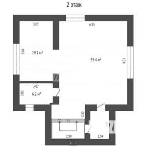 Коттедж 270м², 3-этажный, участок 10 сот.