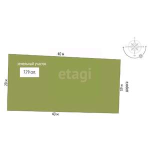 Дом 80м², 1-этажный, участок 8 сот.