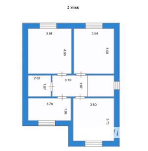 Дом 131м², 2-этажный, участок 4 сот.