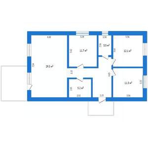 Дом 85м², 2-этажный, участок 4 сот.