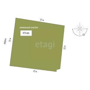 Дом 15м², 1-этажный, участок 5 сот.