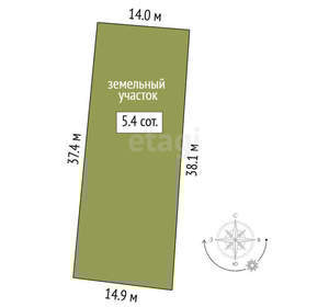 Дом 65м², 1-этажный, участок 5 сот.