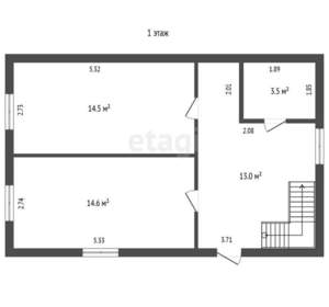 Дом 70м², 2-этажный, участок 8 сот.