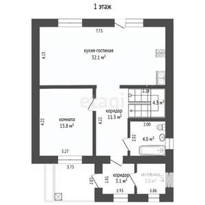 Дом 127м², 2-этажный, участок 5 сот.