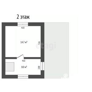 Дом 59м², 2-этажный, участок 5 сот.
