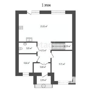 Таунхаус 115м², 2-этажный, участок 3 сот.
