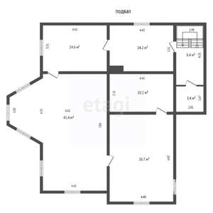 Дом 343м², 3-этажный, участок 14 сот.