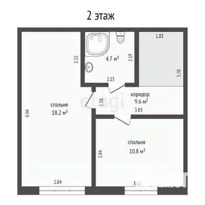 Таунхаус 90м², 3-этажный, участок 1 сот.