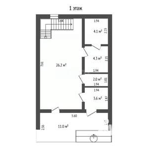 Дом 70м², 2-этажный, участок 8 сот.