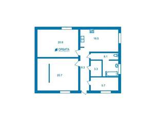 Дом 88м², 2-этажный, участок 0 сот.