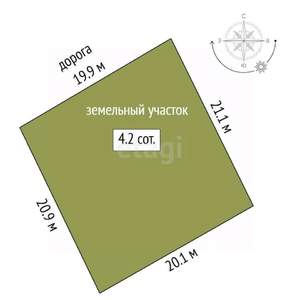 Дача 120м², 1-этажный, участок 4 сот.