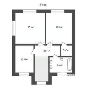 Дом 266м², 2-этажный, участок 8 сот.