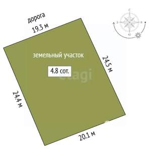 Дом 15м², 1-этажный, участок 5 сот.