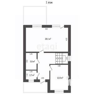 Дом 127м², 2-этажный, участок 7 сот.