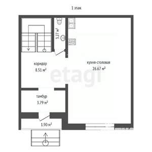 Таунхаус 83м², 2-этажный, участок 0 сот.