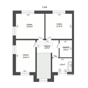 Дом 135м², 2-этажный, участок 6 сот.