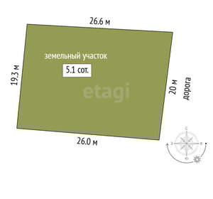 Дом 50м², 2-этажный, участок 5 сот.