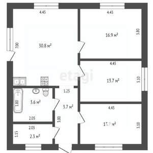 Дача 92м², 1-этажный, участок 5 сот.