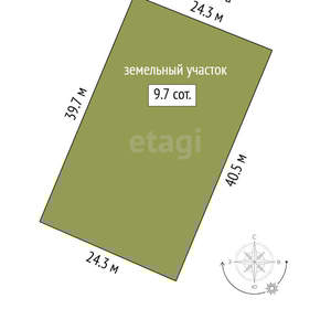 Дом 36м², 2-этажный, участок 10 сот.