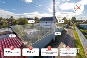 Дом 110м², 2-этажный, участок 8 сот.