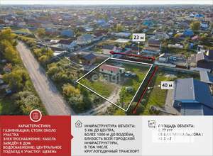 Дом 43м², 1-этажный, участок 9 сот.