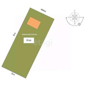 Дом 102м², 2-этажный, участок 10 сот.