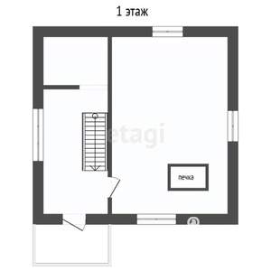 Дом 60м², 2-этажный, участок 6 сот.