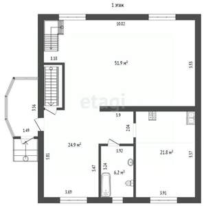Дом 320м², 2-этажный, участок 8 сот.