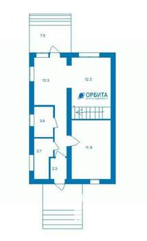 Дом 107м², 2-этажный, участок 7 сот.