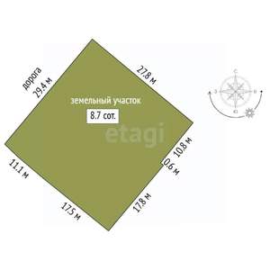 Дом 86м², 1-этажный, участок 9 сот.