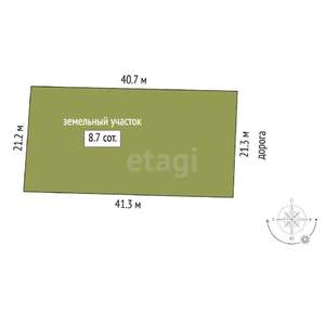 Дом 30м², 1-этажный, участок 9 сот.