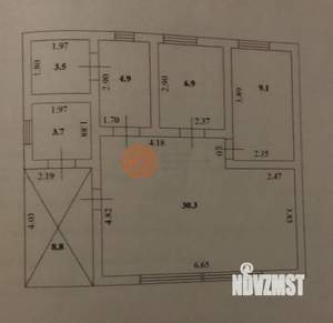 Дом 65м², 1-этажный, участок 6 сот.