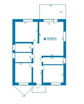 Дом 113м², 2-этажный, участок 0 сот.