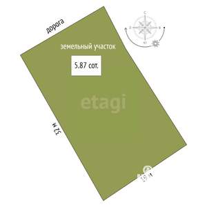 Дом 72м², 1-этажный, участок 6 сот.